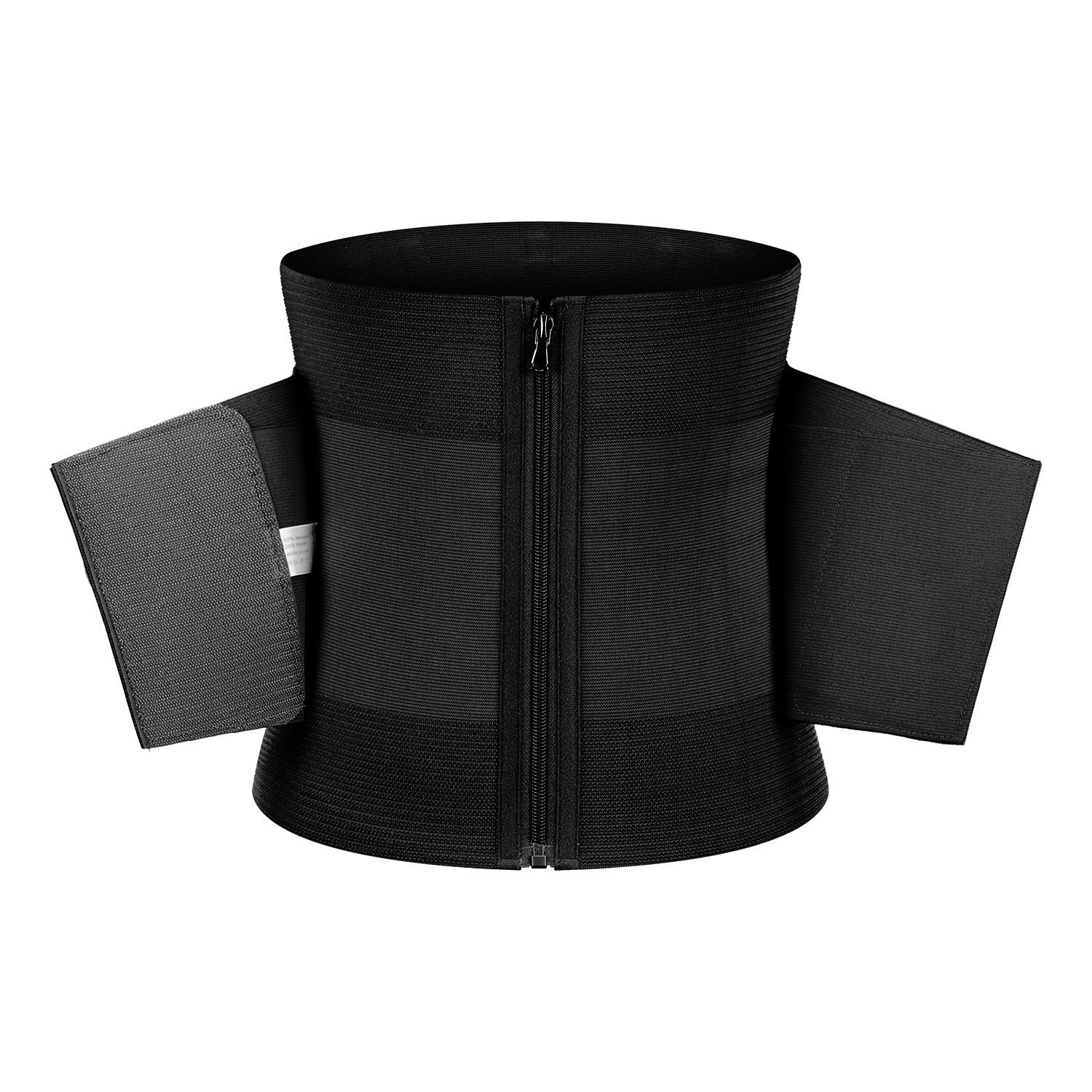 Women's Fitness Waist Trainer Belt Zipper Style Brown Double Layer Compression