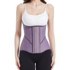 European and American latex purple [double-layer] waist belt tightens abdominal belt shaping