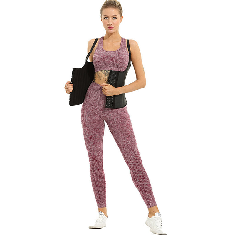 Women's Latex European American Style Top Half Body Waist Trainer Shaper Vest