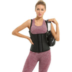 Women's Latex European American Style Top Half Body Waist Trainer Shaper Vest