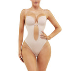 Strapless Bra Shapewear Transparent Detachable Straps Bodysuit Evening Dress Tight Corset Push-Up Shaping