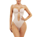 Strapless Bra Shapewear Transparent Detachable Straps Bodysuit Evening Dress Tight Corset Push-Up Shaping