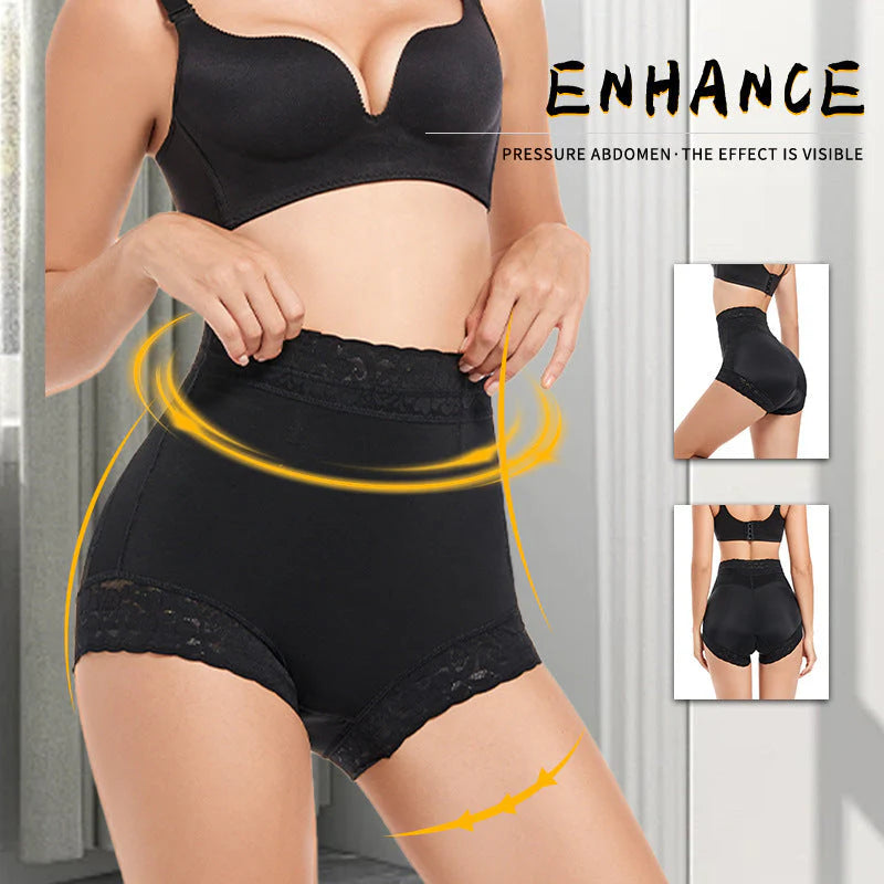 European and American tight fitting mid waist shaping pants without rolled edges