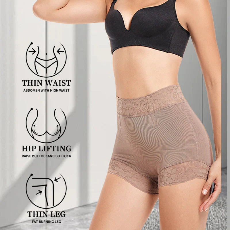 European and American tight fitting mid waist shaping pants without rolled edges