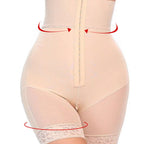 Plus size women's round belly hip cushion seamless non rolling lifting hip shaping pants