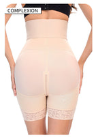 Europe and America increase high waisted and abdominal three row buckle tightening hip lifting pants