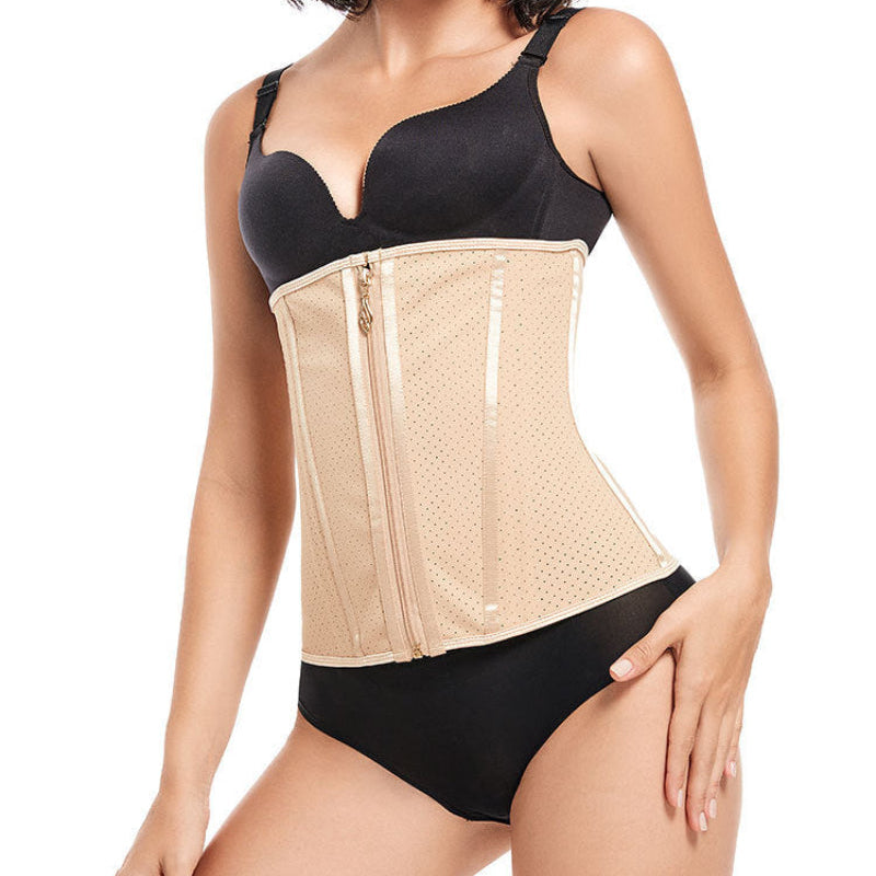 Summer European and American oversized thin latex waistband waist shaping top