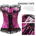 Tight waistband, lace border, hot stamping jacquard shapewear