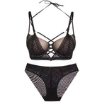 European and American Small Chest Push-Up Set Sexy Strap Design Lace Anti-Sagging Side Breast Collection