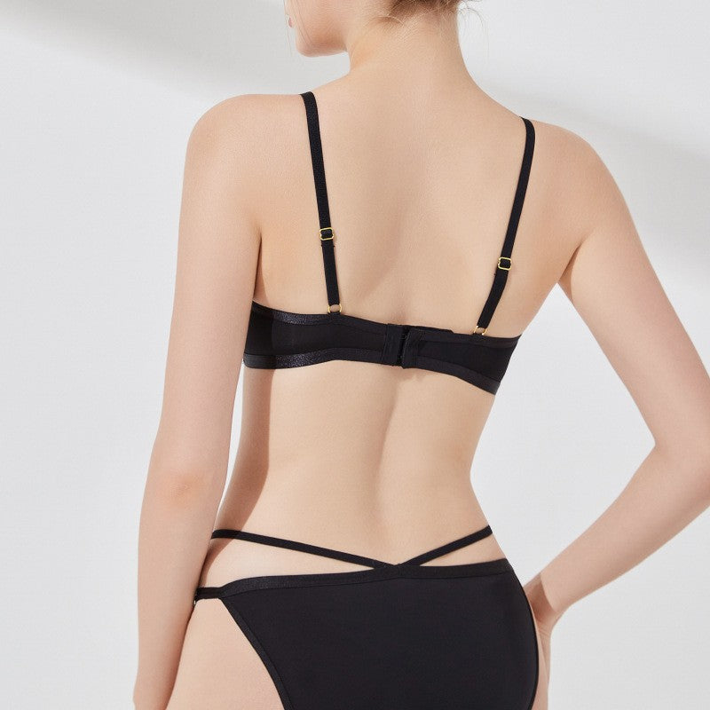 Small Chest Push-Up Bra Set, Enhancing Bust, Sexy Lace, Side Breast Collection, Anti-Sagging, Lift-Up