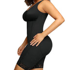 European and American plus button off shoulder tight corset, abdominal lifting hip jumpsuit