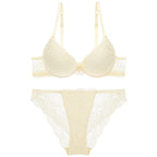 European and American Sexy Deep V Small Chest Enhancing Anti-Sagging Lace Bra Set