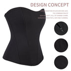 Fashionable Shaping Waist Cincher Corset with Seamless Zipper and Fishbone for Outerwear