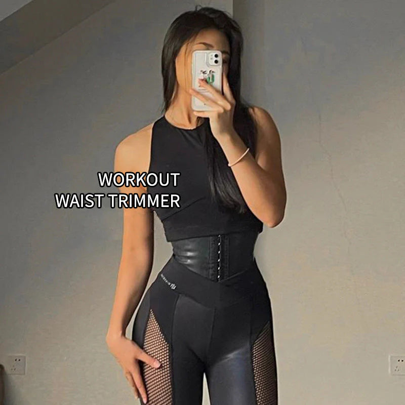 European and American 9 Fish Bone Matte Latex Waist, Abdominal Outdoor Body Shaping