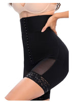 Europe and America increase high waisted and abdominal three row buckle tightening hip lifting pants