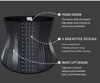 Latex enlarged waist, tight corset, women's sports, fitness, and shaping