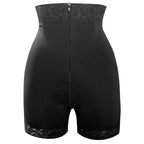 Zipper high waisted hip and abdominal lifting pants, body shaping pants