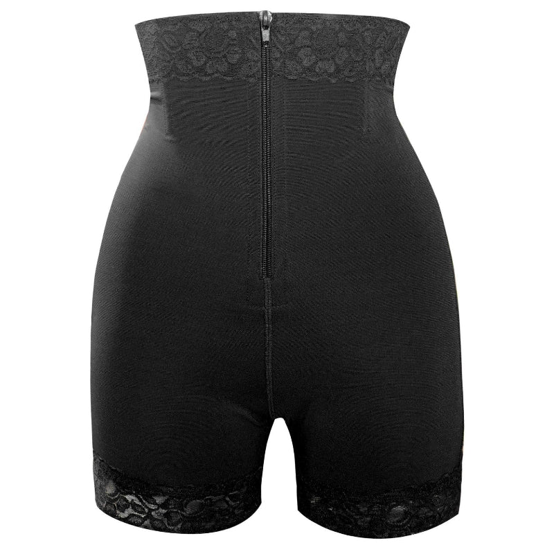 Zipper high waisted hip and abdominal lifting pants, body shaping pants