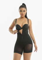 Large size detachable shoulder strap high waist and hip lifting integrated shapewear