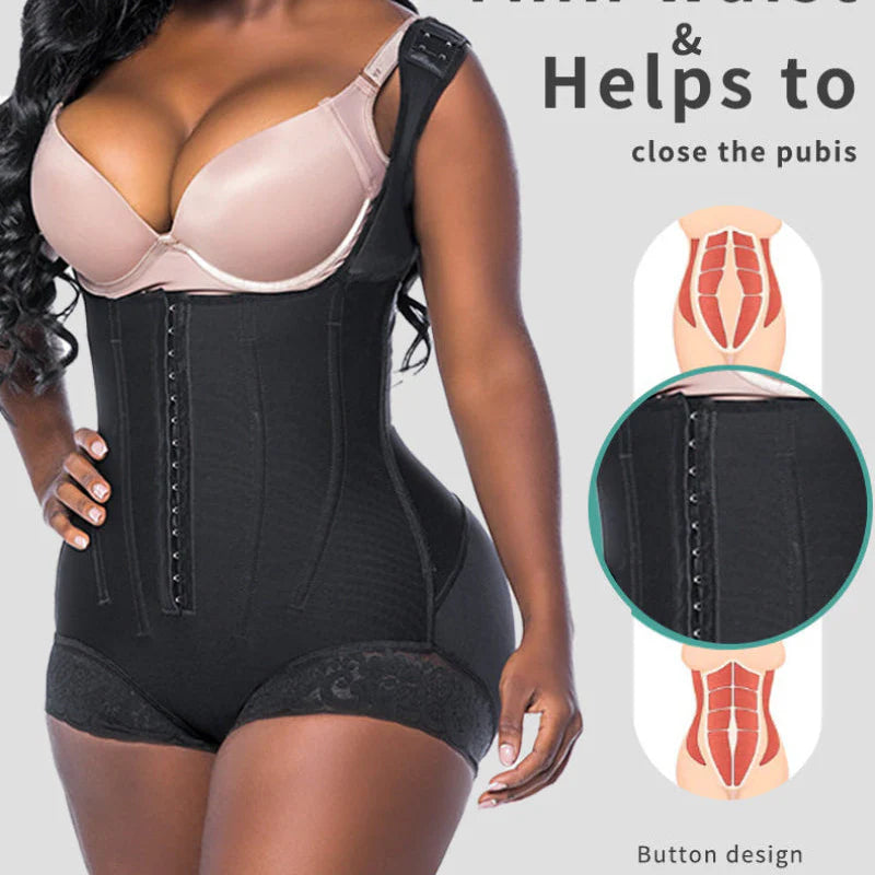 Plus Size Curvy Women Waist Cincher Body Shaper with Hip Enhancer and Butt Lifter