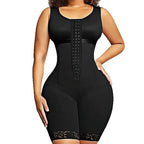European and American plus button off shoulder tight corset, abdominal lifting hip jumpsuit