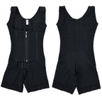 13 straps, hardened fabric, mesh one-piece corset, tight fitting