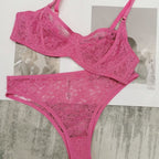 Sexy French Style Summer Ultra-Thin See-Through Lace Large Bust Minimizing Plus Size Lingerie Bra