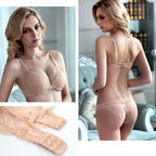 European and American Sexy Deep V Small Chest Enhancing Anti-Sagging Lace Bra Set