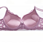 Sexy Small Chest Enhancing Push-Up Bra with Side Support Anti-Sagging Lace Lingerie Set