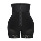 Europe and America increase high waisted and abdominal three row buckle tightening hip lifting pants
