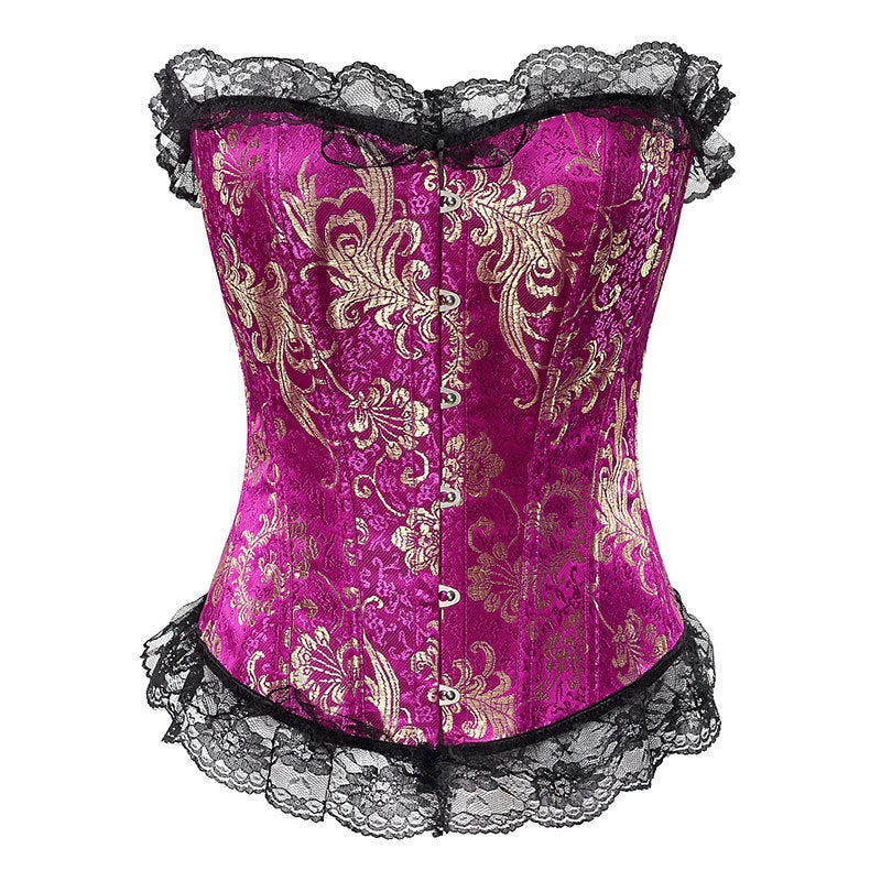 Tight waistband, lace border, hot stamping jacquard shapewear