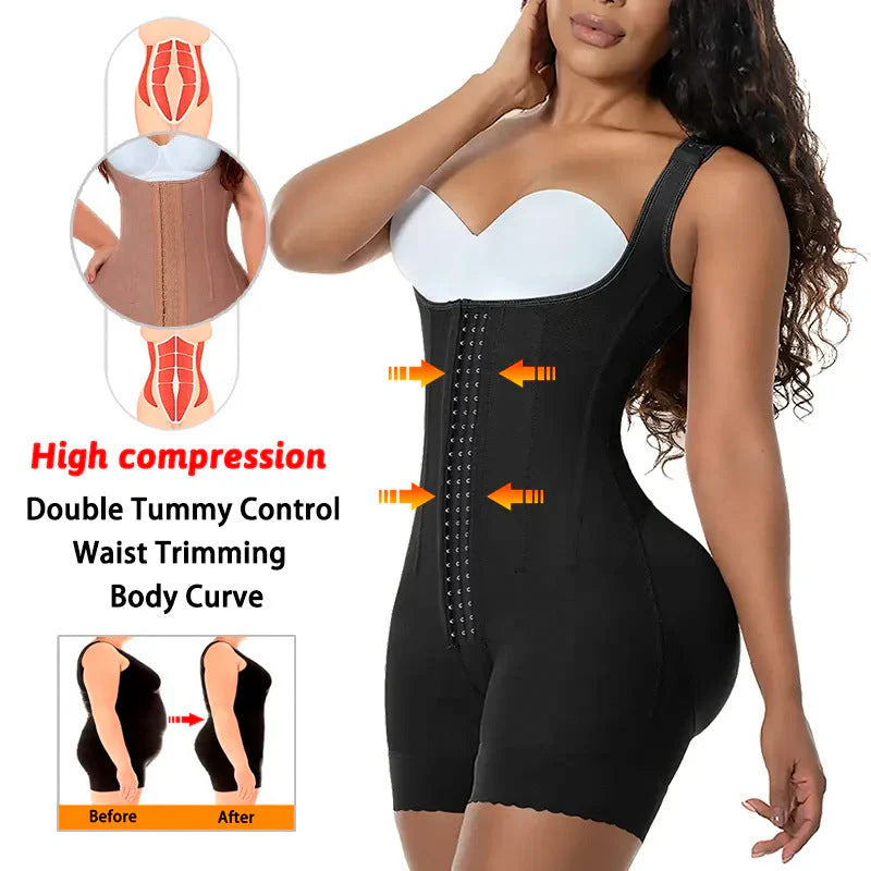 Enlarge hip lifting, open button closure, anti rollover shapewear